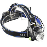 BIKIGHT 568D 650LM Lanterna LED à prova d'água para cabeça, 3 modos, zoom telescópico, recarregável, para corrida, camping e ciclismo.