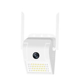 Xiaovv D6 Smart 1080P Waterdichte Wandlamp IP camera 180° Panoramisch IR Nachtzicht AP Hotspot Slimme Inductielamp Buitencamera