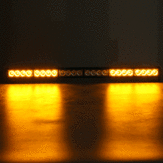 27 дюймов 24W LED аварийный мигающий световой бар сигнального мигалки желтого и белого цвета с выключателем для автомобиля грузовика 12V