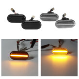 Coppia LED Luci di posizione laterali Ripetitori Luci di svolta Gialle per Renault Nissan Opel Smart