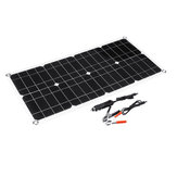 100W 18VデュアルUSB太陽光発電パネルバッテリーソーラーセルモジュールカーアウトドア充電器ソーラーパワーパネル1個