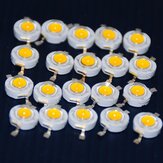 20PCS Ultrabrillante Diodo LED de 1W 3000K Luz Blanca Cálida