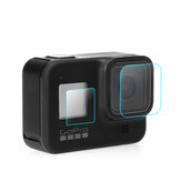 Película protetora de vidro temperado para a tela frontal e traseira da câmera esportiva GoPro Hero 8 Black