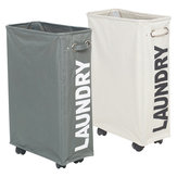 Folding Dirty Clothes Storage Baskets With Wheels Organizer Home Storage Laundry Hamper