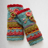 Gants tricotés décontractés chauffe-mains