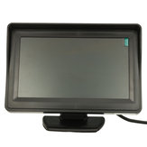 4,3 hüvelykes autós TFT LCD kijelző Hátulnézet rendszerkészlet Éjjellátó tolatókamera vízálló