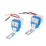 2PCS Interruptor de luz de carretera automático ON / OFF impermeable 10A Sensor de fotos Electricidad de la lámpara AC110V AC220V