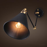 Wiekowa retro przemysłowa kinkiet ściennej lampy loftowej z ruchomym ramieniem (Materiał: Miedź+Żelazo)
