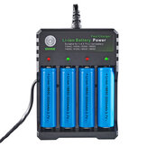 Cargador portátil BMAX de 4 ranuras para baterías Li-ion 18650/14500/16650/16340 con enchufe EU