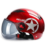Kopfschutz Fahrrad Motorrad Roller Helm Mode Anti-UV Halbes Gesicht Hut Baseballkappe