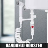 Set di spruzzatore bidet portatile ABS Bidet portatile a mano retrattile per WC con molla da 1,5 m e adattatore tubo 1/2