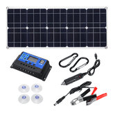 Μονοκρυσταλλικό ηλιακό πάνελ 30W 18V Dual 12V/5V DC USB Charger Kit with 10A Solar Controller & Cables