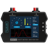 ToolkitRC WM150 150A 50V Wattmètre Analyseur de Puissance Affichage LCD Testeur de Tension et de Courant Sortie PWM