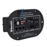 100W haute puissance bluetooth Subwoofer Hi-Fi Bass AMP Amplificateur Conseil avec télécommande pour la voiture de voiture MP3 Audio 
