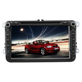 8Inch 2DIN Car DVD Player GPS Navi Stereo Radio Bluetooth FM AM RDS with 4LED Camera Para VW Golf MK5 Passat Seat