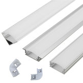 Soporte de canal de aluminio en forma de U/V/YW de 1M para barra de luz LED de tira debajo de la lámpara del gabinete