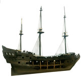 1:50 preto pérola navio modelo de construção kits para piratas do caribe conjunto diy kits de montagem barco de brinquedo