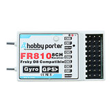 GPS ve Frsky Uyumlu Alıcının Bulunduğu Hobby Porter FR810 8CH İleri Sabit Kanat Uçuş Kontrol Cihazı