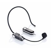 Gitafish K380R Φορητό ακουστικό UHF ασύρματο ακουστικό 3,5 mm κεφαλή ήχου προσαρμογέα 6,5 mm με θύρα φόρτισης USB-5V USB