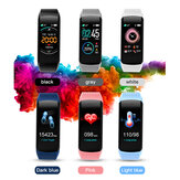 XANES® C8 شاشة IPS ملونة بحجم 1.08 بوصة ضد الماء IP67 ساعة ذكية لمراقبة ضغط الدم ومستوى الأوكسجين في الدم واهتزاز الاتصال وتعقب اللياقة البدنية