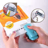 Sellador de vacío portátil mini para sellar bolsas y sobres de plástico y clips de vacío para alimentos