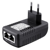 3pcs Plug EU CCTV Segurança 48V 0.5A 24W Injetor de parede POE Adaptador Ethernet Câmera IP Fonte de alimentação PoE para telefone