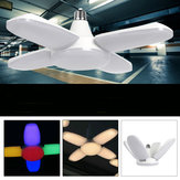Ampoule LED E27 / E26 AC165V-265V blanc chaud et coloré de 60W 2835 164LED pour ventilateur de plafond avec lame déformable pour garage