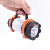 800LM 4800mah longue portée Rechargeable LED lampe de poche Super lumineux lanterne Portable pêche recherche lumière