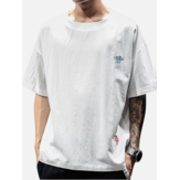 T-shirt de algodão confortável de verão masculino cor sólida Plus