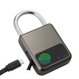 Разумный замок HUITEMAN Smart Fingerprint Lock Anti Theft Door Lock с зарядкой USB, водонепроницаемый, без ключа, с отпечатком пальца, разблокировка за 0,5 секунды, замок для путешествий.