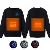 Männer Damen USB elektrische Heizung Pullover Shirt Carbon beheizt warme Jacke