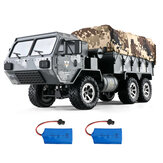 Eachine EAT01 RC Military Truck Army Two 1200mah Batterie con luce a led 1/12 2.4G 6WD Full Proportion Veicoli per tutti i terreni Modello RTR Heavy Off Road Crawler Adulti Giocattoli per bambini
