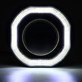 2.5 Incn COB LED Occhi di angelo Halo Luci di marcia diurna per proiettori DRL HID Xenon nascosto proiettore lente Kit Square per RHD