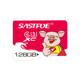 SASTFOE Carte mémoire TF de 128 Go à édition limitée de l'année du cochon