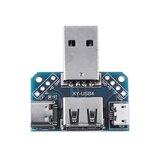 USB Adapter Board Férfi a Női Mikro Type-C 4P 2.54 mm USB4 Modul Konverterhez