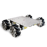 DOIT DIY Chassi de carro de robô RC inteligente com 100mm Omni Wheels Compiled Motor