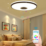 Lámpara de techo LED RGBW moderna de 30W con regulación de intensidad, música y control remoto mediante la aplicación Bluetooth