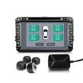 Surveillance de pression de pneu androïde de la voiture TPMS avec 4 capteurs internes pour le système d'alarme de sécurité de lecteur DVD