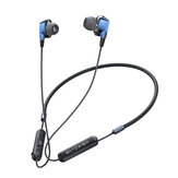 BlitzWolf® BW-BTS4 bluetooth 5.0 koptelefoon Draadloze nekband Dual Dynamic Driver magnetische sporthoofdtelefoon met microfoon