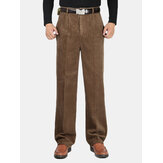 Pantaloni da uomo in velluto a coste 100% cotone Business Straight Pantaloni casual