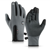 Gants thermiques d'hiver antidérapants pour cyclisme avec écran tactile, coupe-vent et imperméables