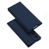 Capa protetora DUX DUCIS Flip Shockproof com slot para cartão em couro PU para Samsung Galaxy Note 10 / Note 10 5G