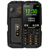 TKEXUN Q8A 3G Ağ Wifi Ile 3.0 inç 2800 mAh Güç Banka hızlı Arama Çift El Feneri 3D Loud Hoparlör Çift SIM Kart Çift Bekleme Özelliği Telefon