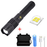 Lampe de poche XANES® XH-P50 à zoom LED de 1000 lumens, rechargeable par batterie 18650 et USB, avec 3 modes de travail.