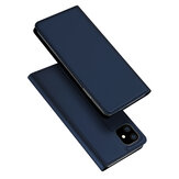 Capa protetora DUX DUCIS em couro PU com slot para cartão, magnética e à prova de choque para iPhone 11 de 6.1 polegadas