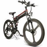 [AB Doğrudan] SAMEBIKE LO26 10.4Ah 48V 350W Moped Elektrikli Bisiklet 26 İnç Akıllı Katlanır Bisiklet 35km / s Maksimum Hız 80km Kilometre Maksimum Yük 150kg AB Tak Çift Dics Frenli
