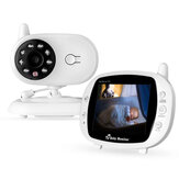 Monitor per neonati da 3,5 pollici 2,4 GHz telecamera video LCD digitale con visione notturna e monitoraggio della temperatura