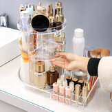 Transparenter Tisch-Acryl-Kosmetikdreh-Organizer mit 360-Grad-Drehung und großer Kapazität