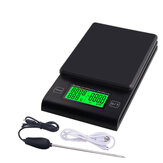Multifunctional Hand Coffee Scale with Timer Temperature Probe Digital Kitchen Scale LCD Electronic Scale