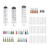 34Pcs/Set Dispensing Needle Kits Blunt Tip Syringe Needles Cap for Refilling and Measuring Liquids Industrial Glue Applicator
